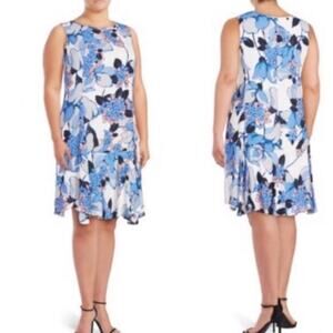Ivanka Trump Sleeveless Floral Fit & Flare Dress